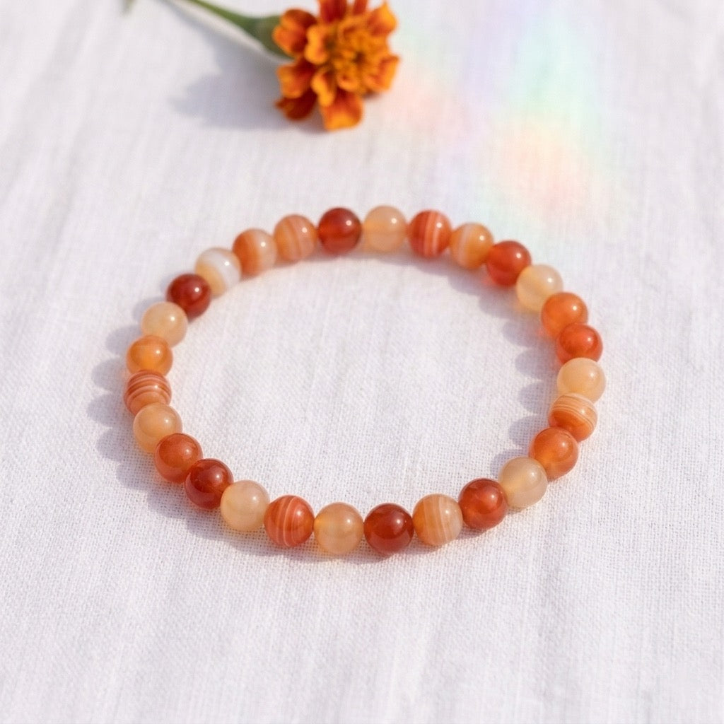 Bracelet en Cornaline