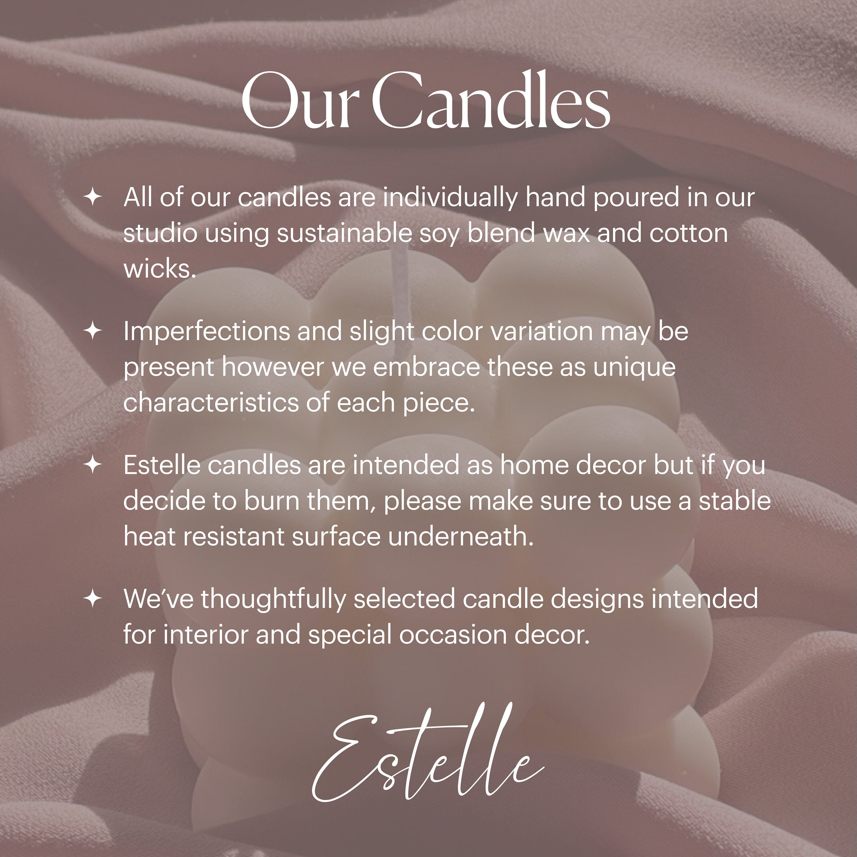 Soy Wax Flower Candle: Sculptural Blossom Candle